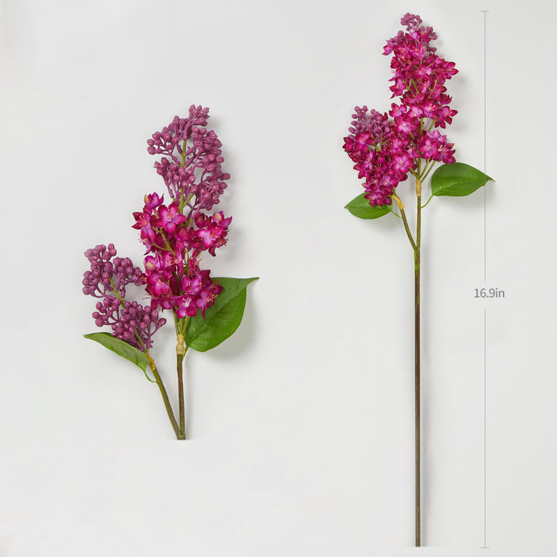 Primrue 17" Artificial Lilac Flowers (Set Of 6) Wayfair